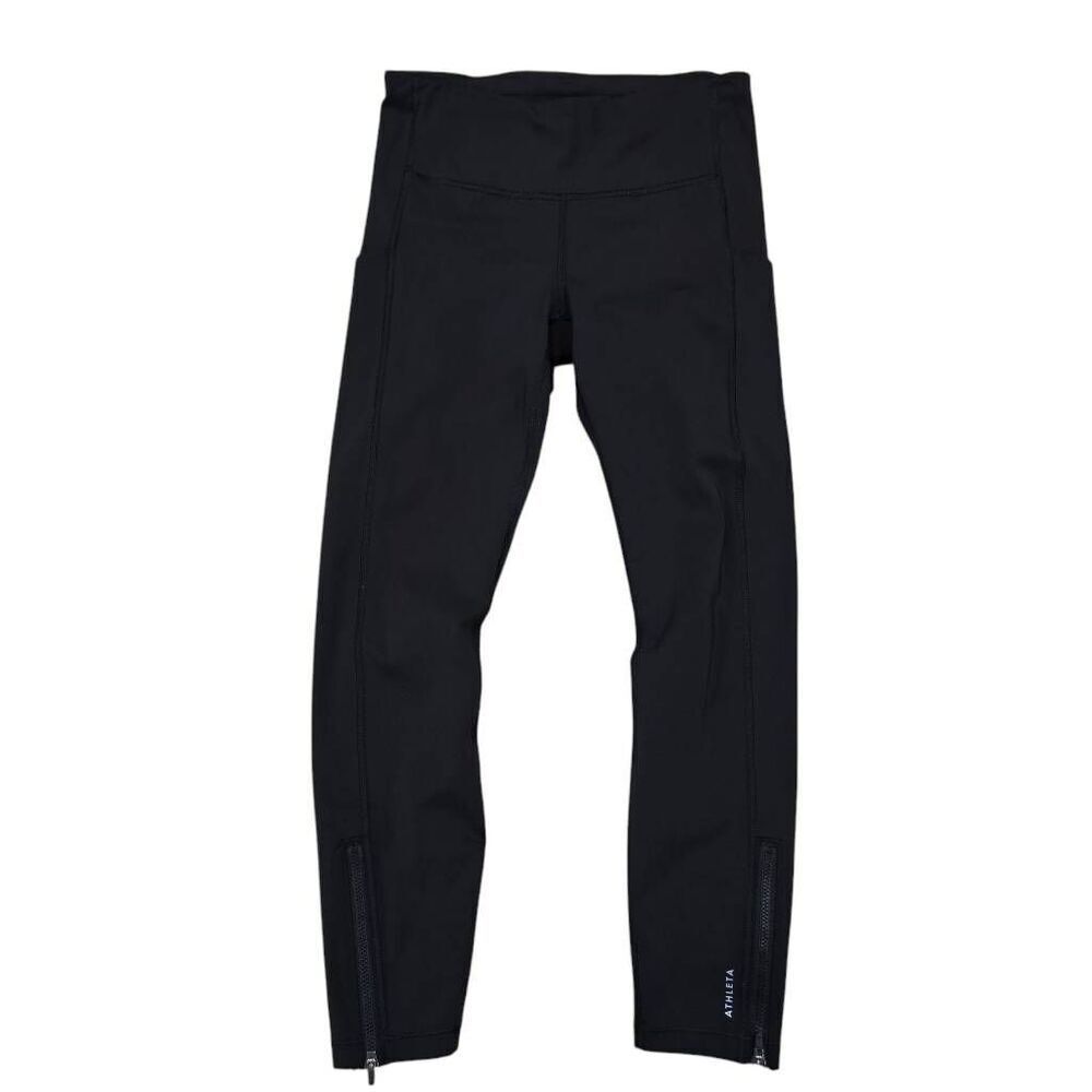 Athleta‎ Ultimate Run 7/8 Tight Compression Leggings Women's Small Black Stretch
